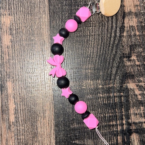 Colorful Beaded Pacifier Clips - Picture 9 of 15
